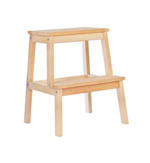 Wood ladder isolated on white background